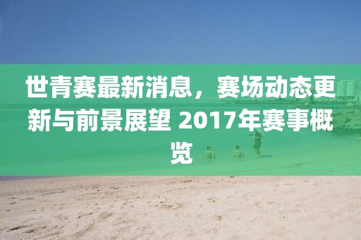 世青赛最新消息，赛场动态更新与前景展望 2017年赛事概览