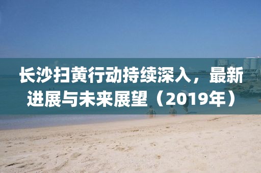 长沙扫黄行动持续深入，最新进展与未来展望（2019年）