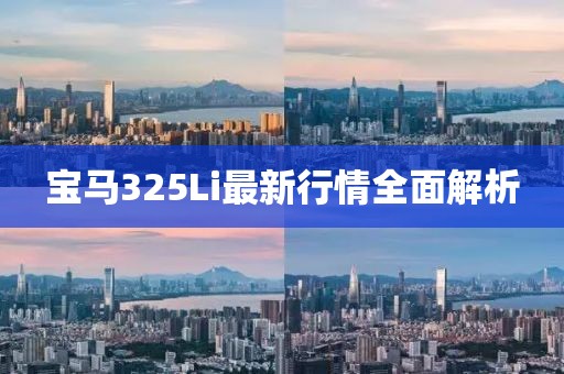 宝马325Li最新行情全面解析