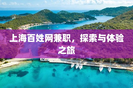 上海百姓网兼职，探索与体验之旅