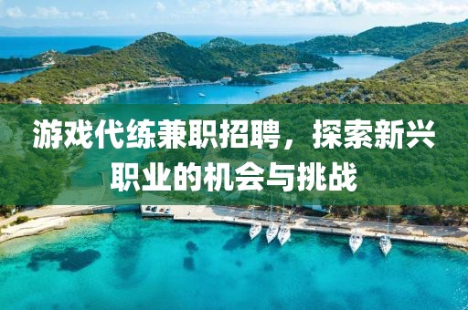 游戏代练兼职招聘，探索新兴职业的机会与挑战